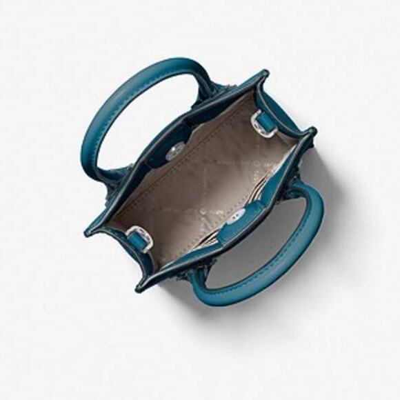 Michael Kors Mercer Extra-Small Pebbled Leather Crossbody Bag - Picture 4 of 11